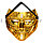 Карнавальная маска Гая Фокса золотая, фото 4