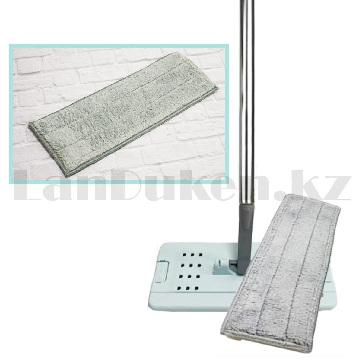 Сменная насадка для швабры из микрофибры прямоугольная 32 на 12.5 см