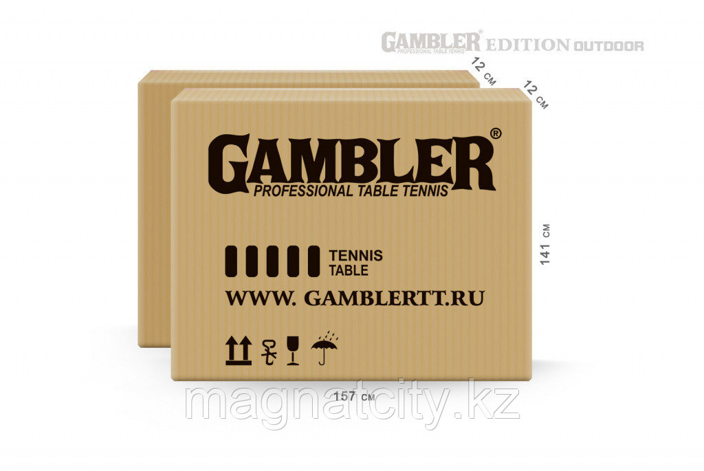 Теннисный стол Gambler EDITION Outdoor blue (США) - фото 7 - id-p93333291
