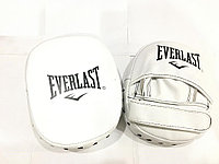 Лапы боксёрские для отработки ударов Everlast кожа (Белый)