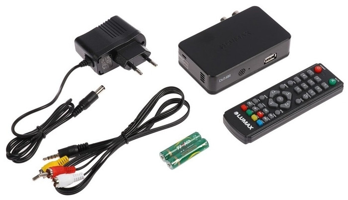 Цифровая TV-приставка LUMAX DV1120HD, DVB-T2 /DVB-C, HDMI, USB +RC - Черный - фото 4 - id-p93346570