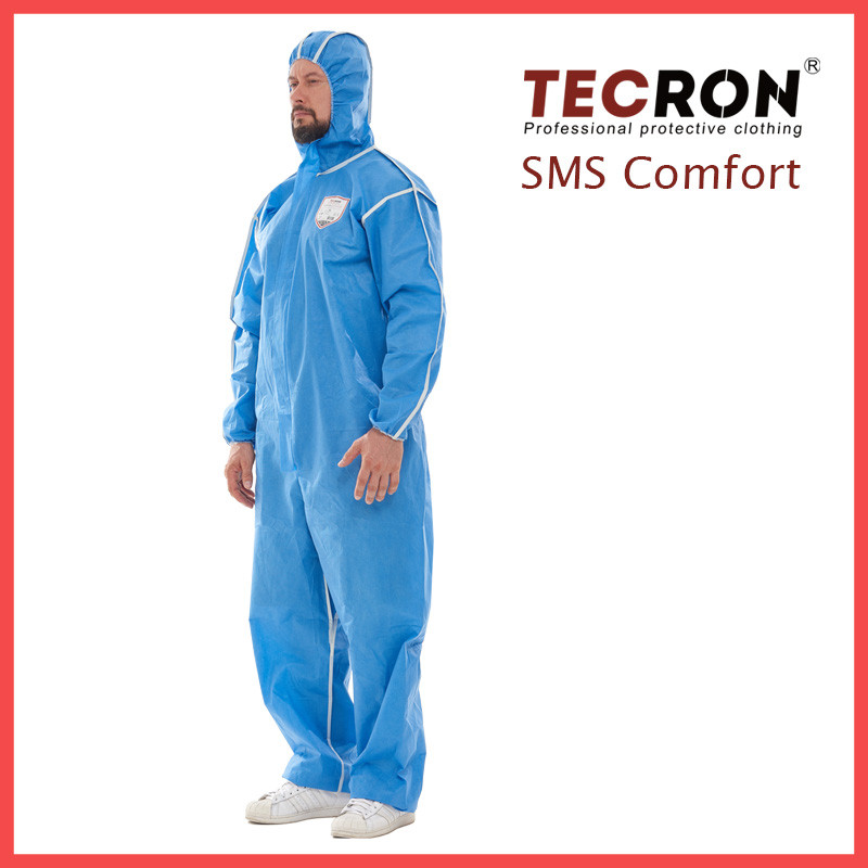 Одноразовые защитный комбинезоны Tecron SMS Comfort Blue