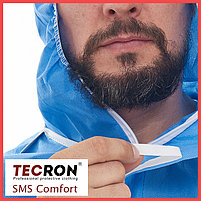 Одноразовые защитный комбинезоны Tecron SMS Comfort Blue, фото 7
