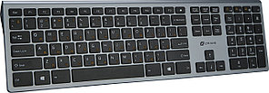 Клавиатура Oklick 890S серый USB беспроводная slim