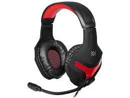 Гарнитура Defender Scrapper 500, 20Hz-20kHz, 32 Om, 105 dB, mic 100Hz-16kHz, 54 dB, Black-Red, фото 1