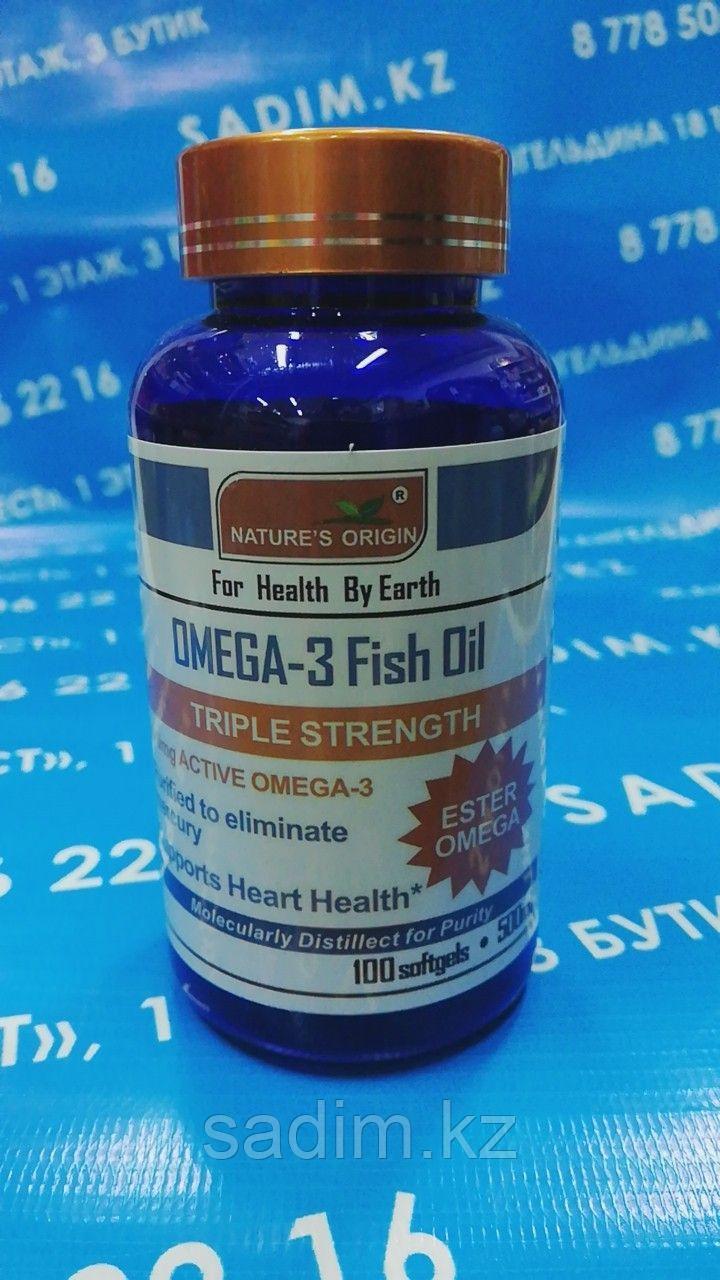 Капсулы - Omega-3 Fish Oil ( Омега-3 рыбий жир )