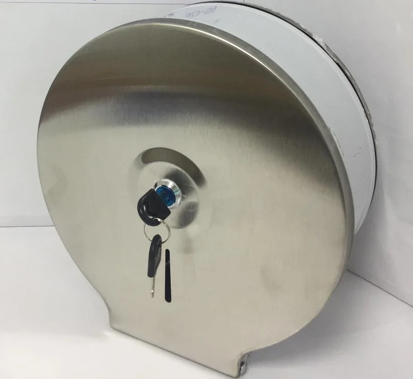 Диспенсер антивандальный для туалетной бумаги Jumbo, металлический хром - фото 1 - id-p93171144