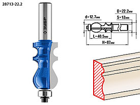Фреза кромочная фигурная №2, ЗУБР 22.2x41мм, хвостовик 12мм
