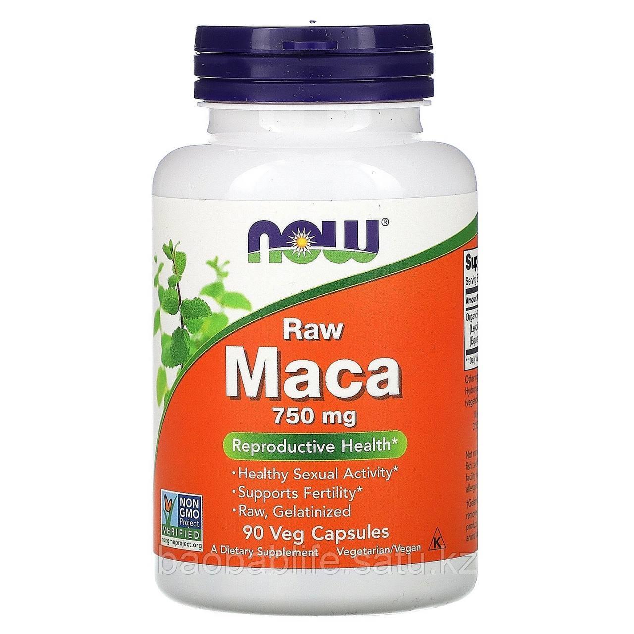 Now Foods Мака перуанская, адаптоген 750 мг. 90 капсул