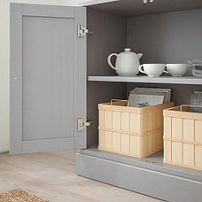 HAVSTA ХАВСТА Шкаф с цоколем, серый, 81x47x89 см, фото 3