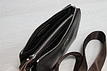 Мужская сумка барсетка коричневого цвета qp, фото 2