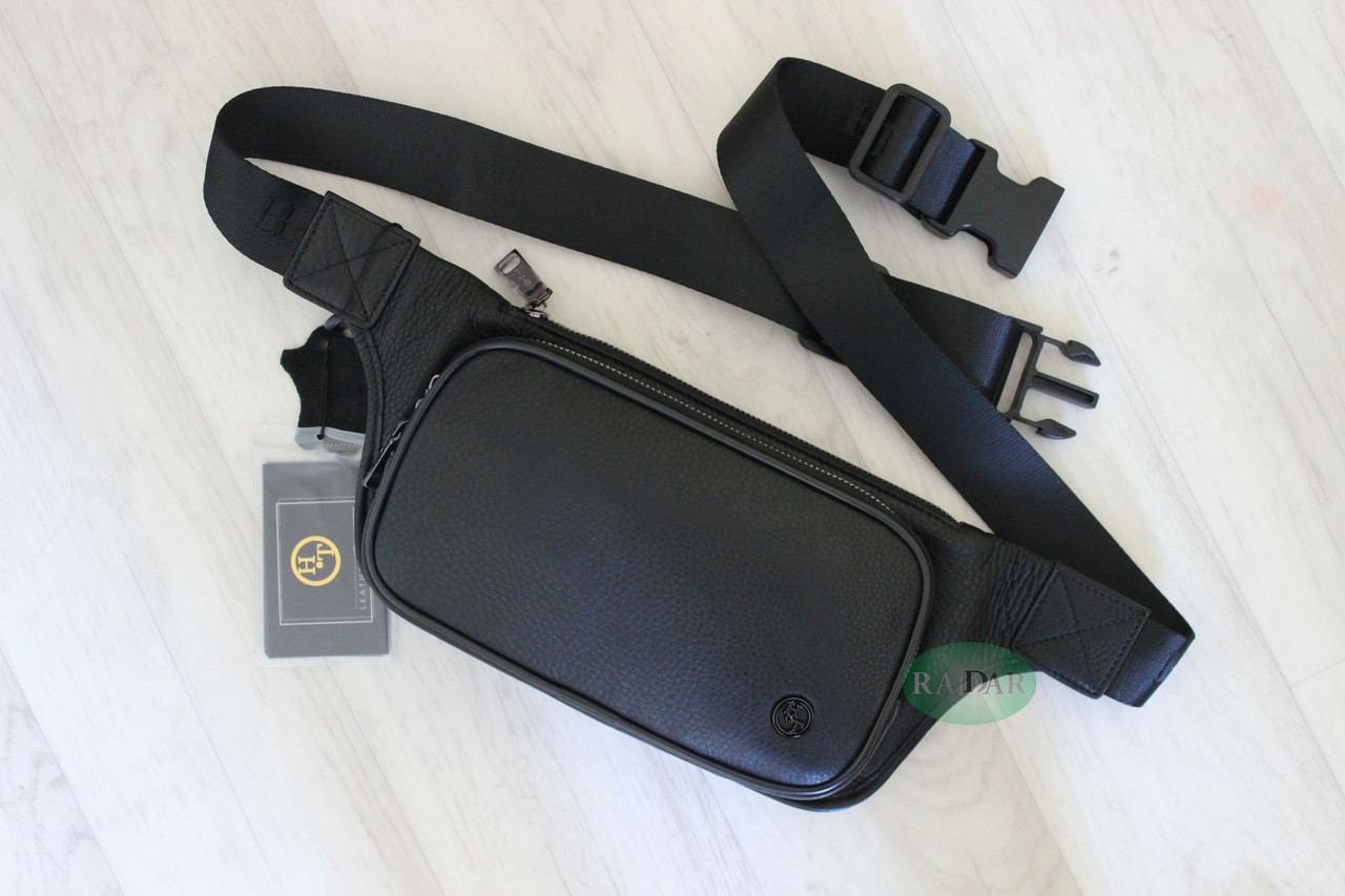 Мужская барсетка, кобура, поясная сумка, бананка из натуральной кожи HT Leather