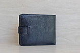 Bond Мужское портмоне из натуральной кожи темно синее, фото 2