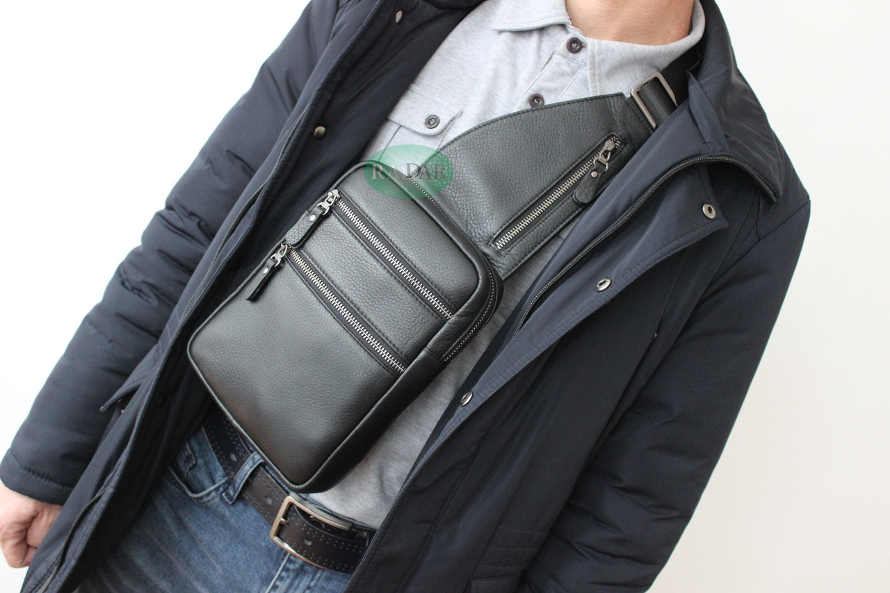 Мужская барсетка кобура из натуральной кожи Н.Т. leather