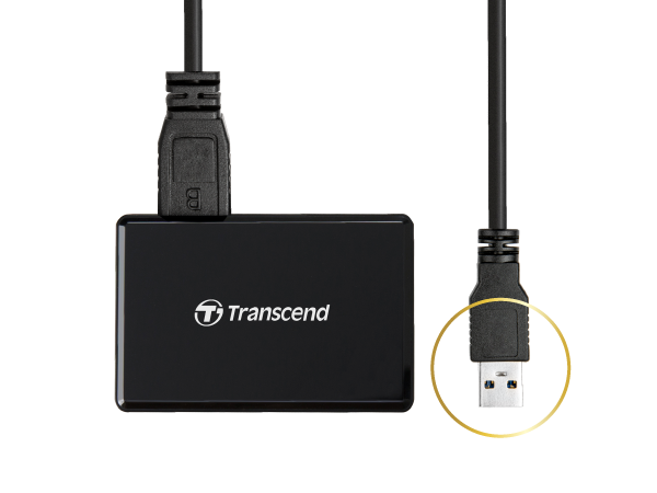 Картридер Transcend TS-RDF9K2, черный - фото 3 - id-p93357382