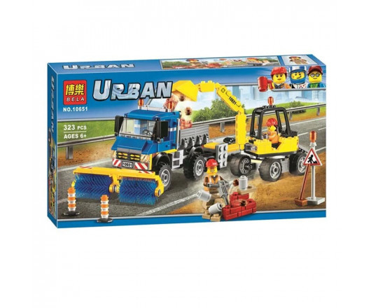 Bela Urban 10651 Конструктор "Уборочная техника", 323 дет. (Аналог LEGO 60152)