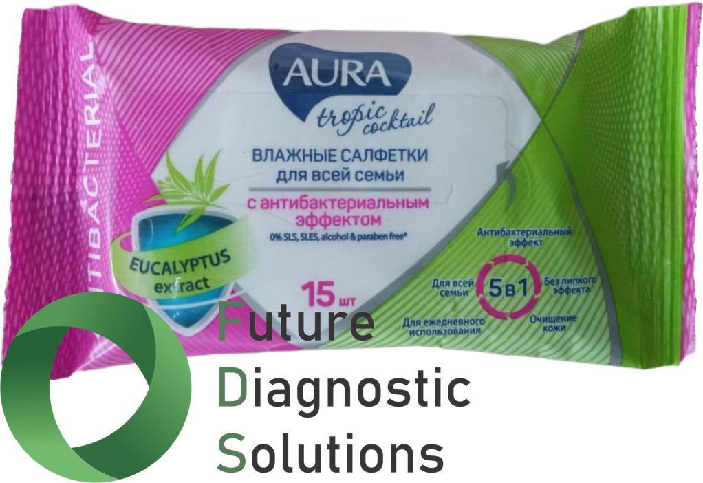 Антибактериальные влажные салфетки AURA