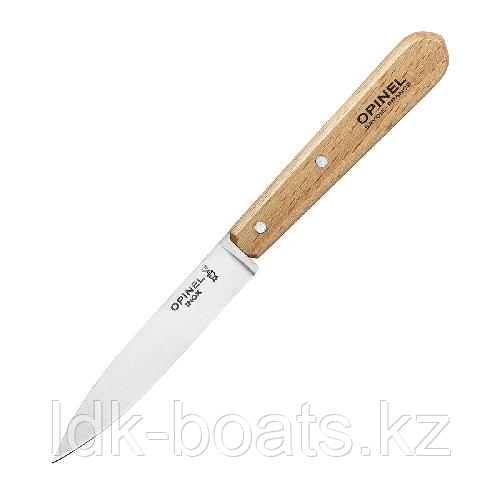 Нож для чистки овощей Opinel №112, деревянная рукоять, нержавеющая сталь, блистер, - фото 1 - id-p93381962