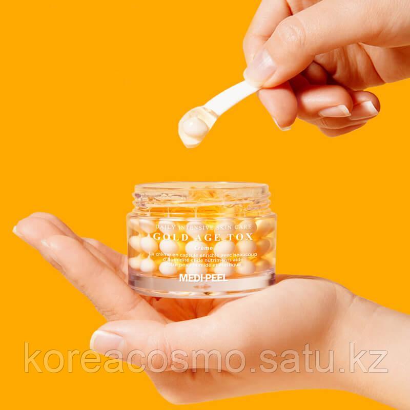 Medi-Peel Gold Age Tox Cream 50 мл. Антивозрастной капсульный крем с экстрактом золотого шелкопряда