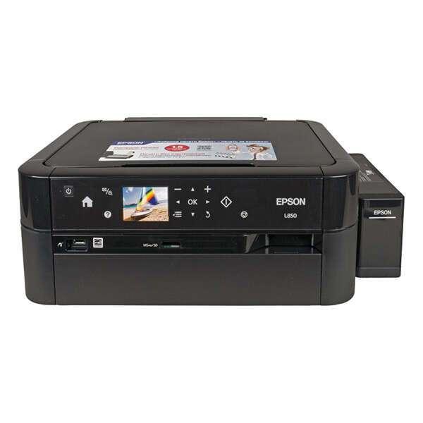МФУ Epson L850, A4, print 5760x1440dpi, 37/38ppm, scan 1200x2400dpi, LCD, SD, USB, tray 50 page - фото 1 - id-p93385207