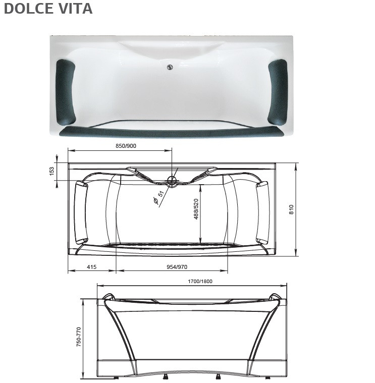 Монша Aima DOLCE VITA 180x80 - фото 4 - id-p93391673