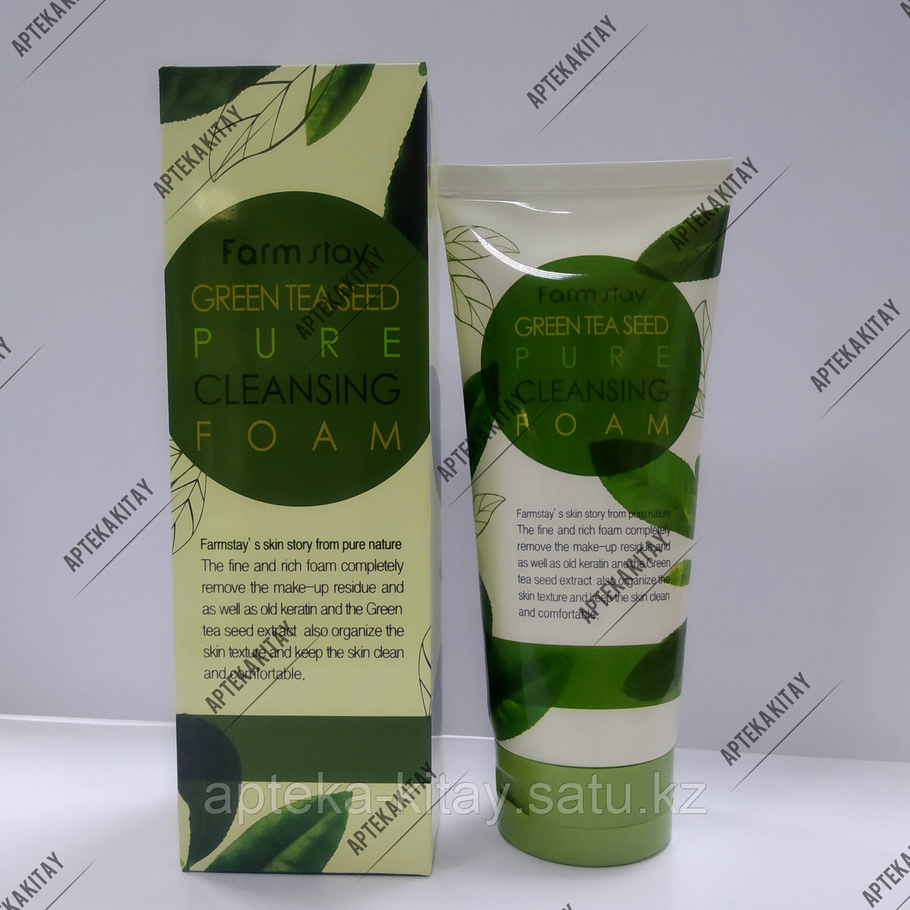 Пенка для умывания тонизирующая FarmStay Green Tea Seed - фото 1 - id-p93392697