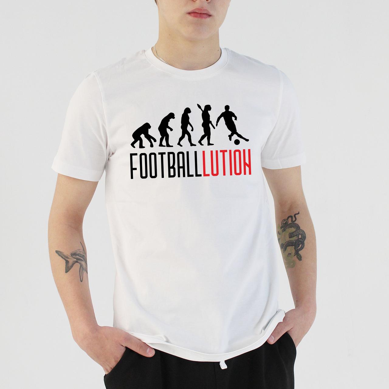 Футболка для поклонников футбола. Эволюция футболиста
