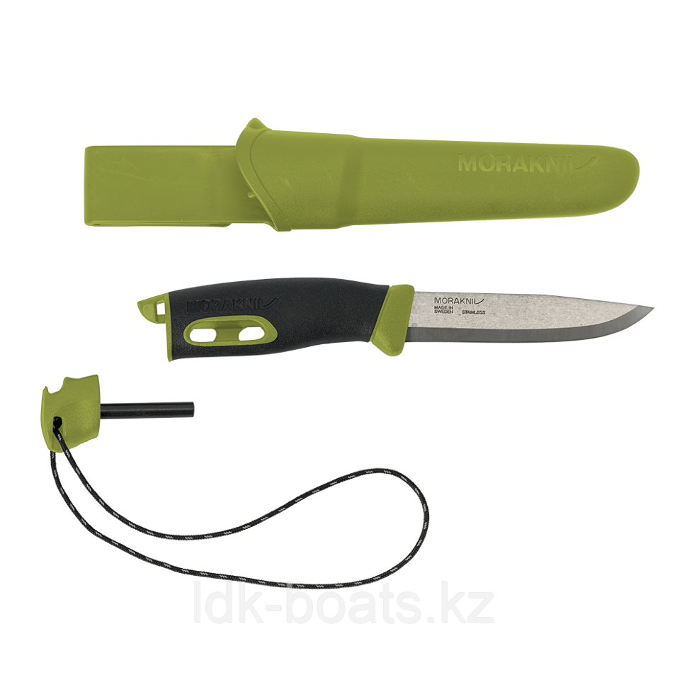 Нож Morakniv Companion Spark (S) Green, нержавеющая сталь