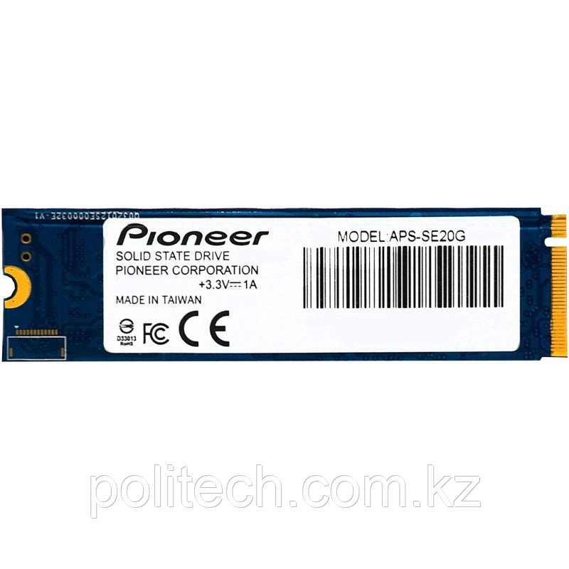 Твердотельный накопитель SSD Pioneer 256GB M.2 2280 PCIe Gen3x4 APS-SE20G-256 R/W up to
