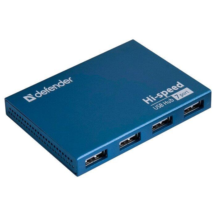 USB HUB Defender Septima Slim 7-port USB 2.0, синий