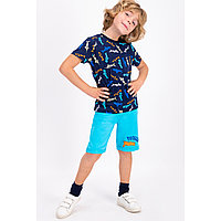 Пижама мальчиковая подростк* 10-11 /140-146 см, Тёмно-синий