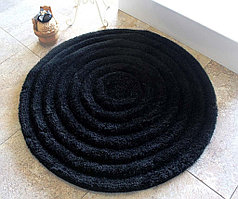 ROUND Круглый коврик для ванной  (чёрный) D=90 cm, акрил DR-63009
