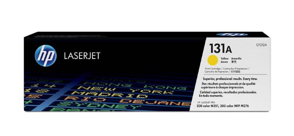 Картридж HP CF212A (131A) Yellow для LaserJet Pro 200 M251/M276 - фото 1 - id-p65500102