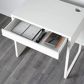 MICKE МИККЕ Письменный стол, белый 73x50 см