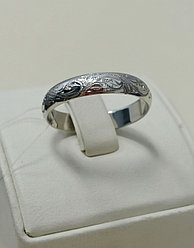 Обручальное кольцо / серебро / 21 размер