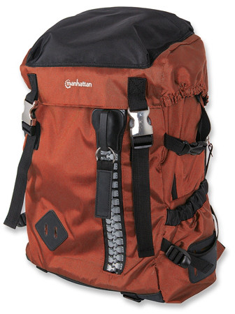 Рюкзак для ноутбука 15.6" Manhattan Zippack, черный-оранжевый - фото 2 - id-p93498251