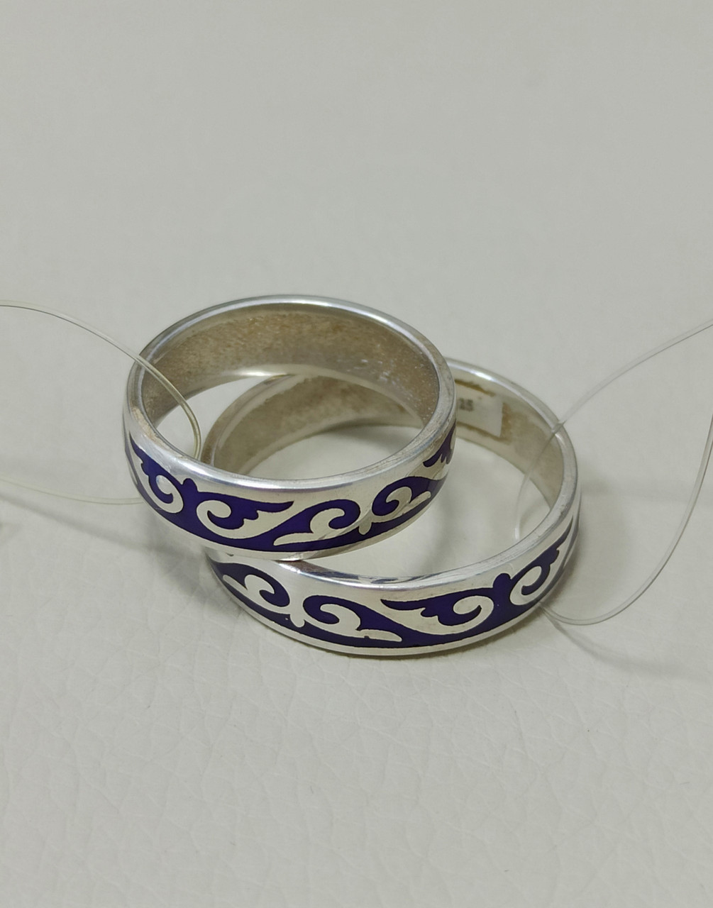 Кольца национальные /фиолетовая эмаль (ул. Жолдасбекова 9а) - фото 2 - id-p93500641