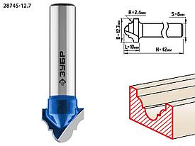 Фреза пазовая фасонная №6, ЗУБР 12.7x10мм, радиус 2,4мм