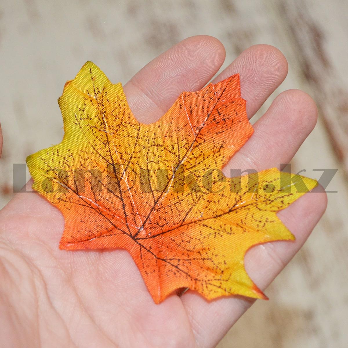 Искусственные листья клена 50 шт осенние оттенки - фото 2 - id-p93512972