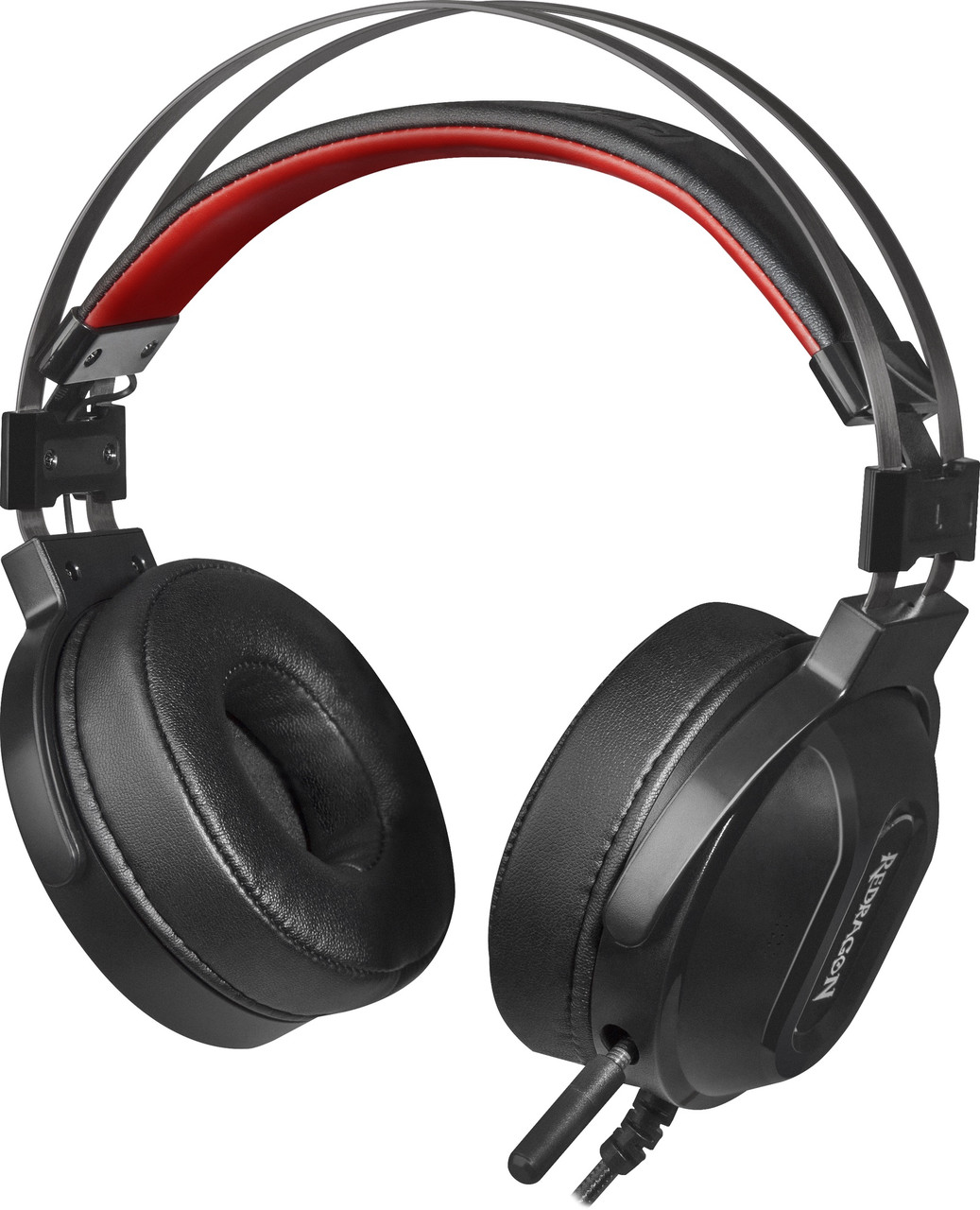 Гарнитура Redragon Ladon, 20Hz-20kHz, 30 Om, 132dB, mic 20Hz-20kHz, 2m, Black-Red, фото 1
