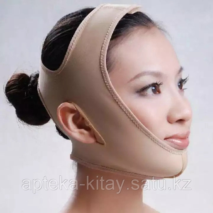 Лифтинг-маска (бандаж) для коррекции овала лица многоразовая - фото 1 - id-p93514906