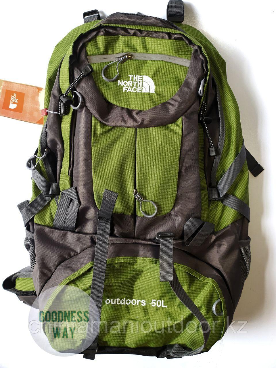 Рюкзак горный 50 л. The North Face, с каркасом, хит продаж. Зелёный (id  93525825)