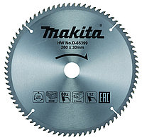 Диск пильный по дереву 260х30х1.8,100зубьев Makita STANDART арт.D-65408