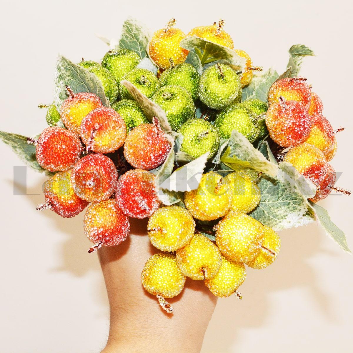 Букетик декоративный ягоды в сахаре красно-желтые - фото 7 - id-p93525826