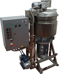 Куттер (вакуумный, регулируемый, с подогревом, механизированными мешалкой и выгрузкой) ИПКС-032-50РП(Н)