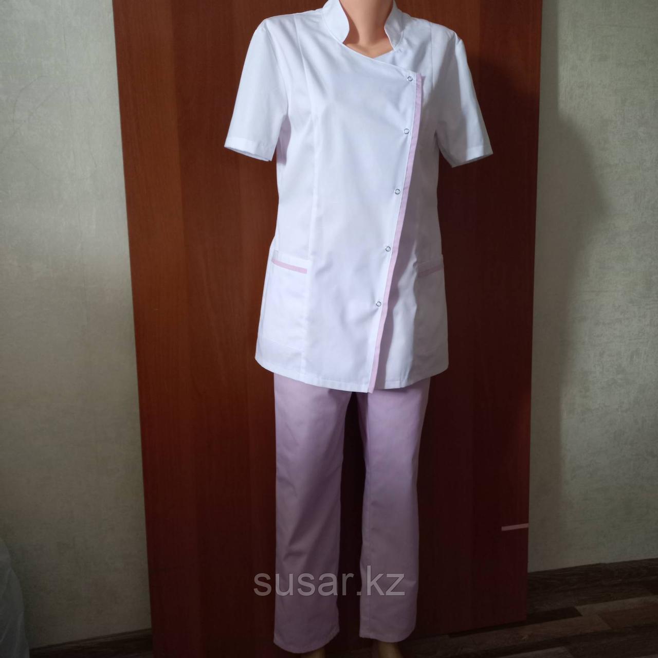 Костюм женский косая застежка униформа,медицинский, фото 1
