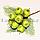 Букетик декоративный ягоды в сахаре зеленые, фото 4