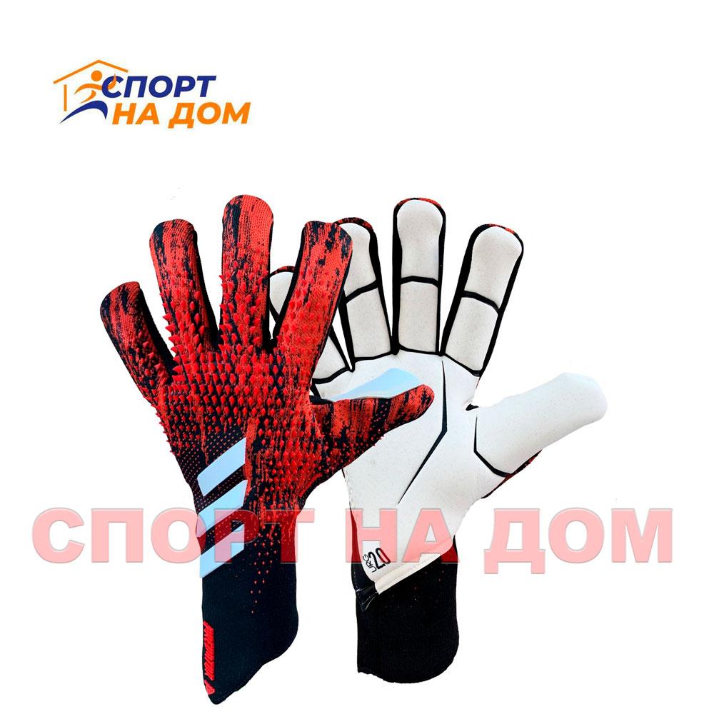 Футбольные перчатки вратаря Predator Adidas DEMONSKIN (реплика) - фото 1 - id-p93530769