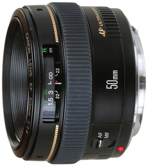 Объектив Canon EF 50mm, f/1.4 USM, черный - фото 3 - id-p93531455