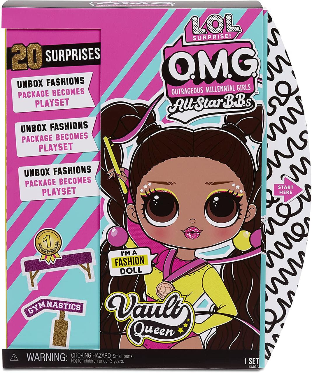 Кукла LOL Surprise ОМГ Спорт - LOL OMG All Star BBs Vault Queen (гимнастка) - фото 1 - id-p93543242